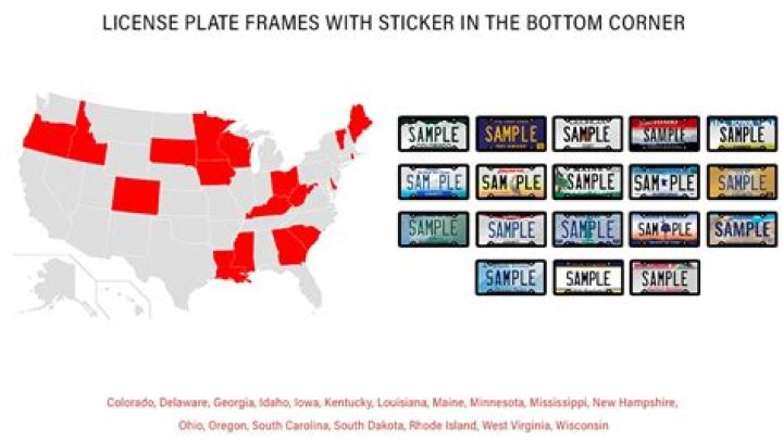 Are license plate frames legal in Texas?