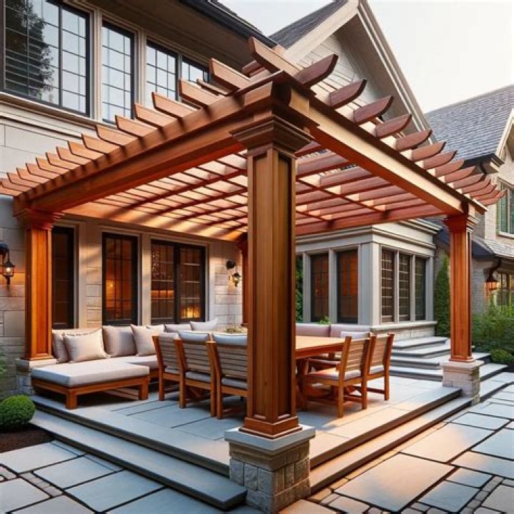 Can a pergola be attached to roof?