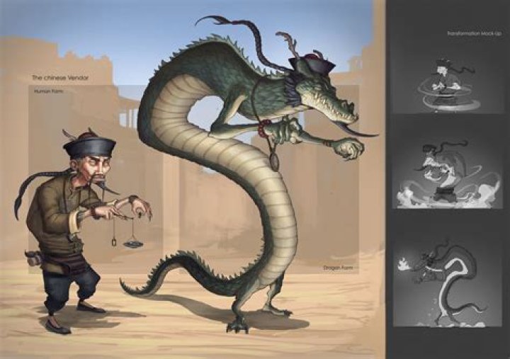 Can Chinese dragons transform into humans?