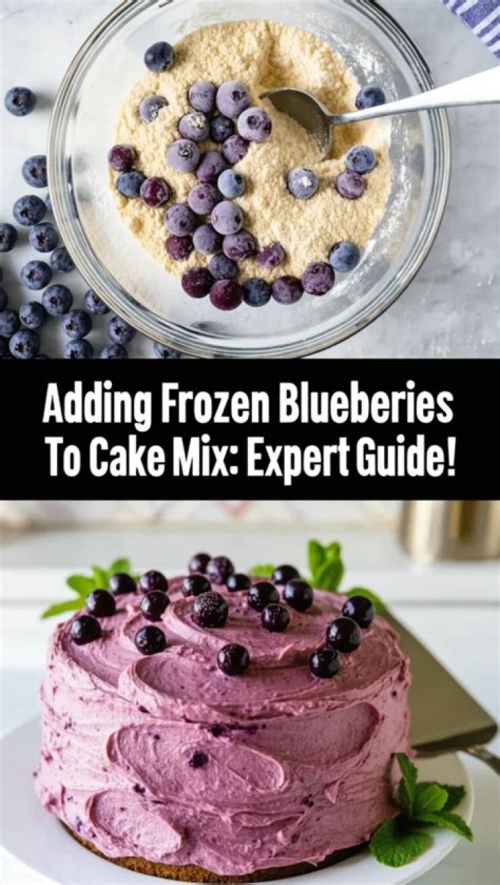 Can I add frozen blueberries to cake mix?