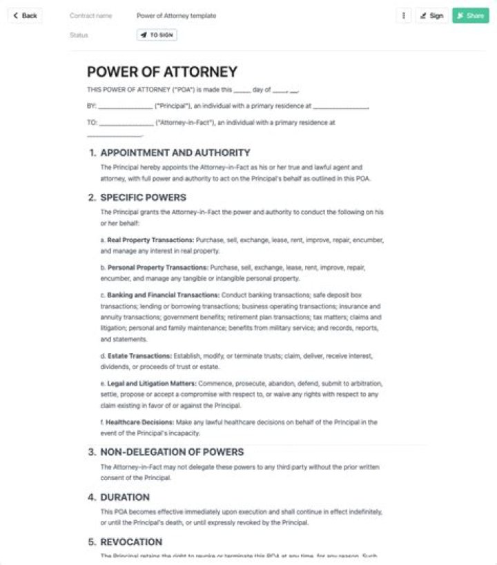 Can I create my own power of attorney form?