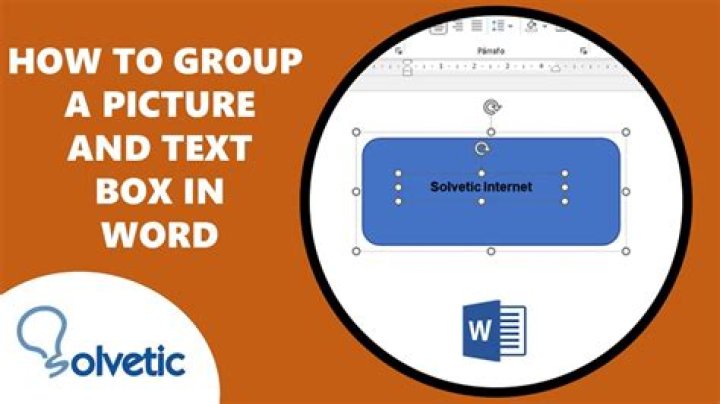 Can I group a text box and an image in Word?