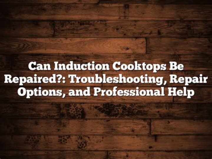Can induction cooker be repaired?