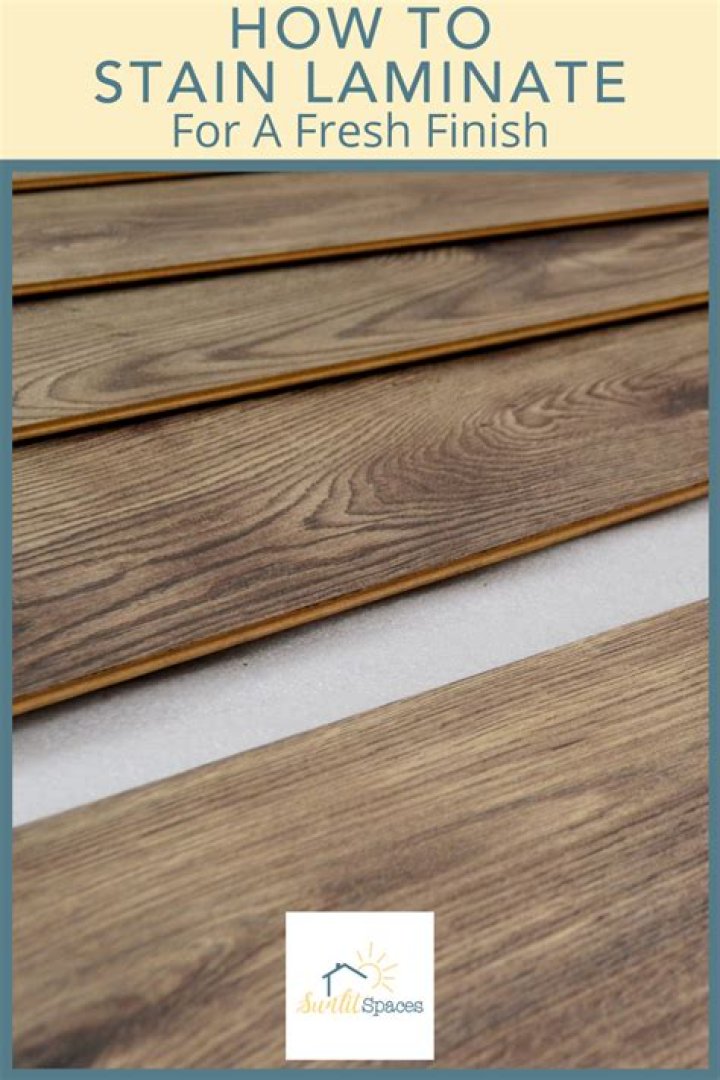 Can you sand laminate and stain it?
