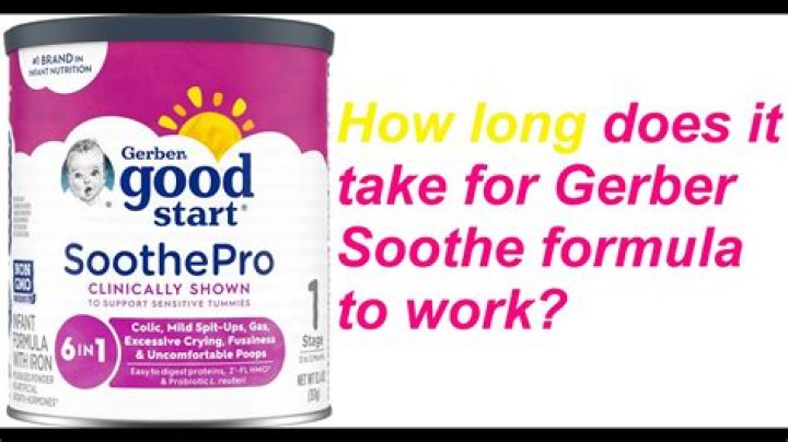Did Gerber soothe change their formula?