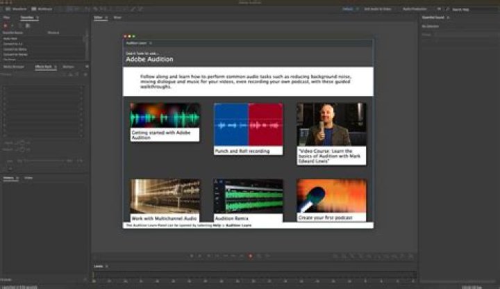 Does Adobe have an audio editor?