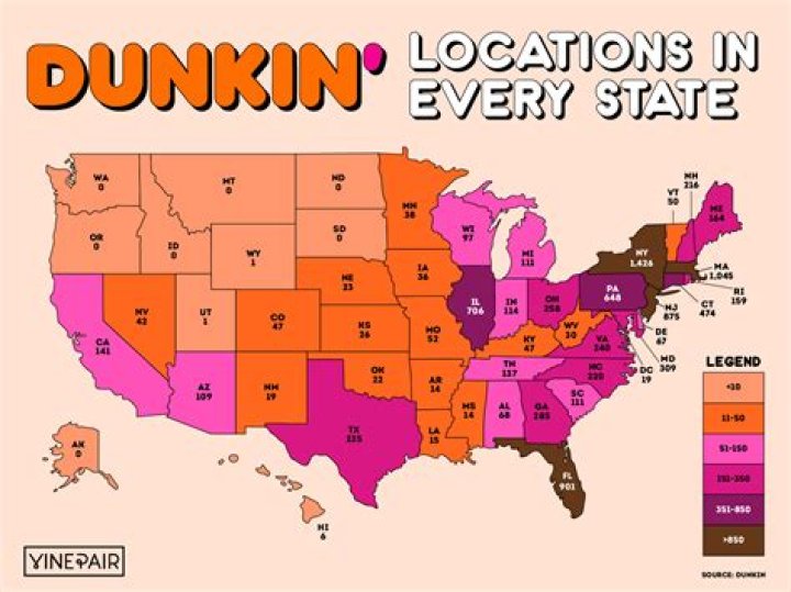 Does Dunkin Donuts exist in California?