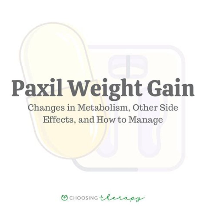 Does taking Paxil cause weight gain?