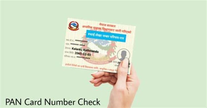 How can I check my PAN number in Nepal?