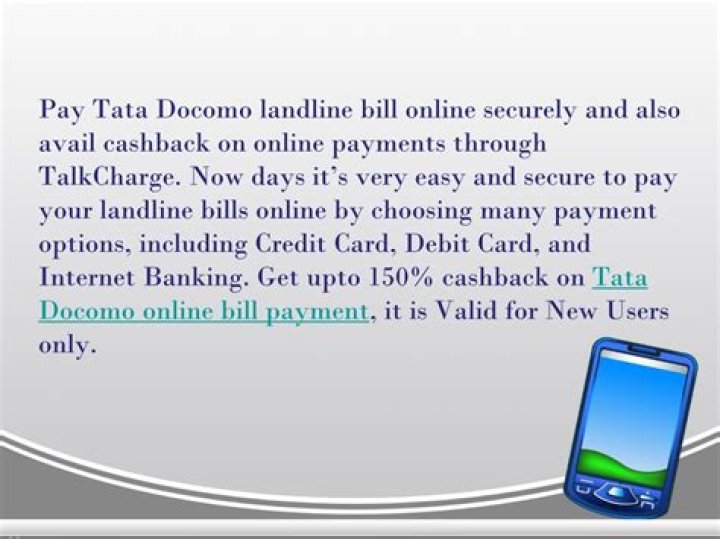 How can I check my Tata Docomo landline bill?