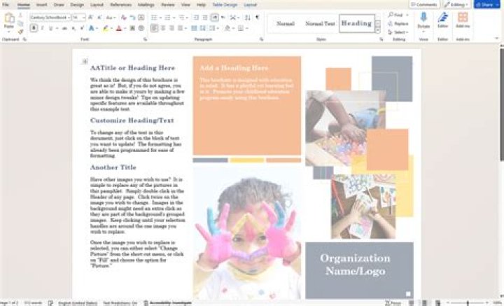 How can I make a brochure on Microsoft Word 2007?