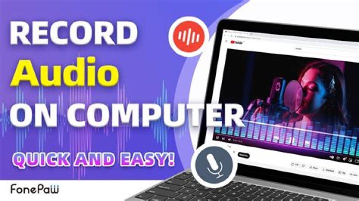 How can I record audio from my computer online?