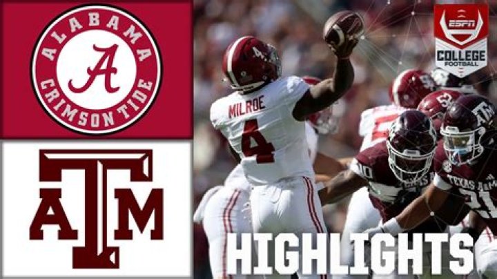 How can I watch Alabama vs Texas A&M?