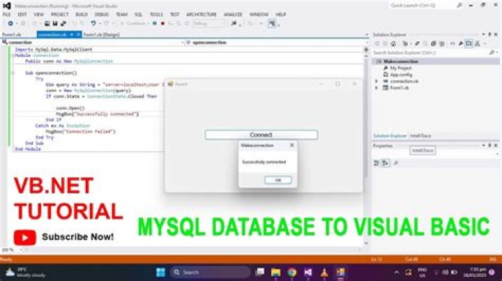 How connect SQL with Visual Basic?