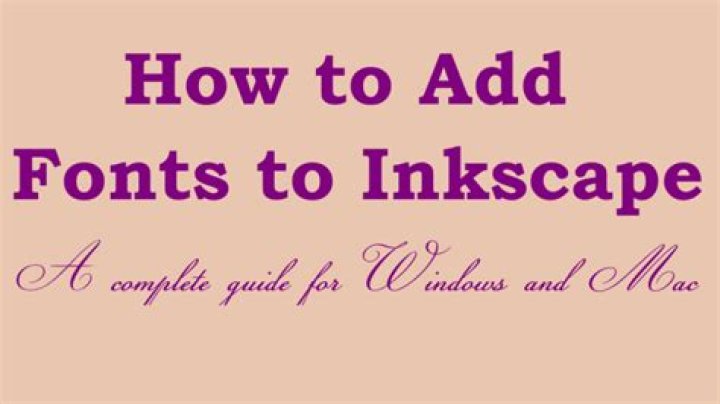 How do I add fonts to Inkscape on a Mac?
