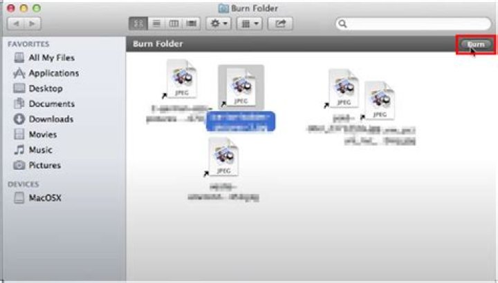 How do I burn a DVD on my Mac menu?