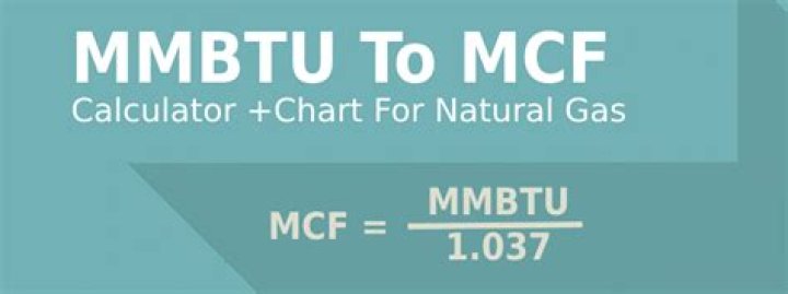 How do I convert Mcf to MMBtu?