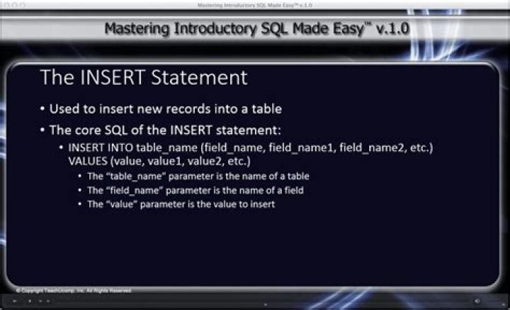 How do I create an insert statement in CSV?