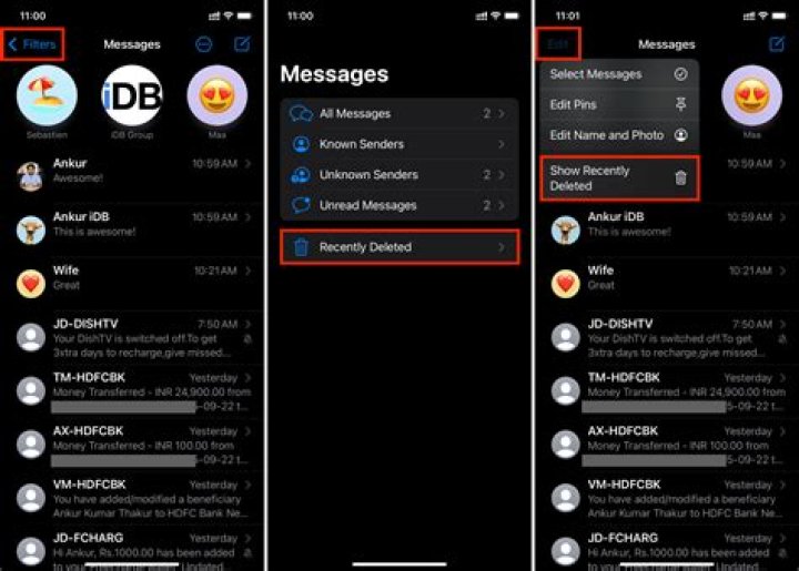 How do I delete messages on my BlackBerry Hub?