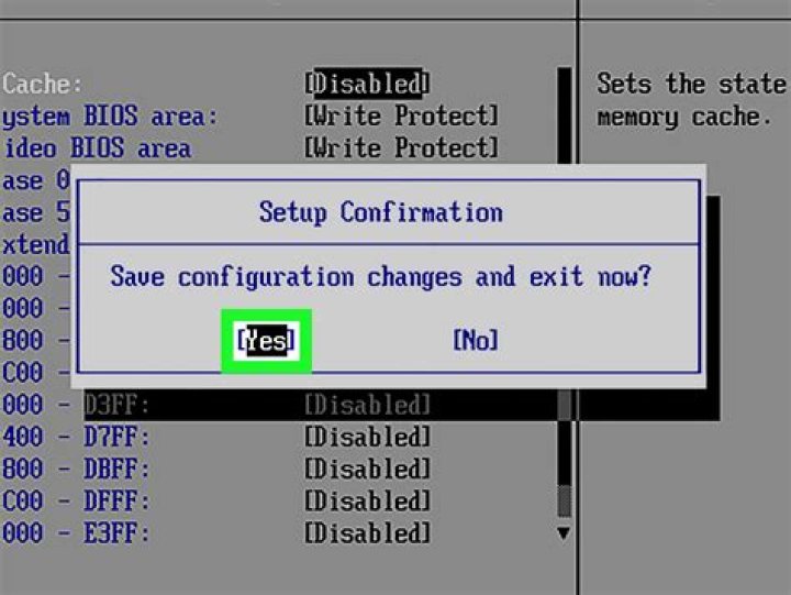How do I disable BIOS memory?