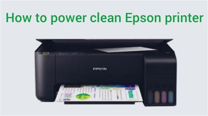 How do I do a power clean on my Epson printer?