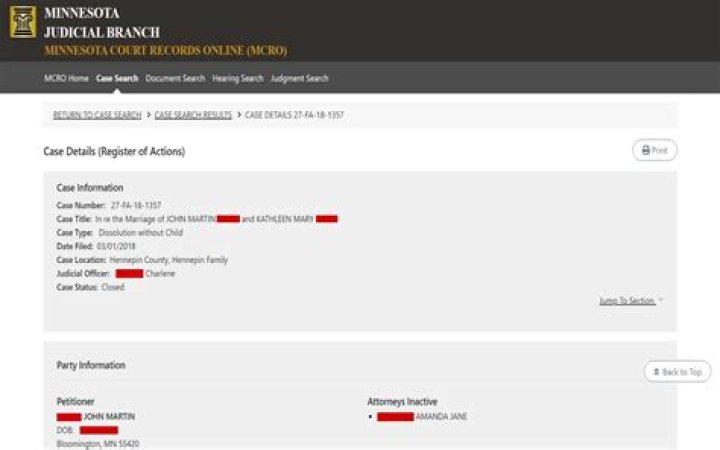 How do i find divorce records in Hennepin County?