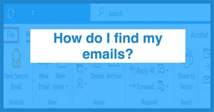 How do I find my email contacts on Windows 10?
