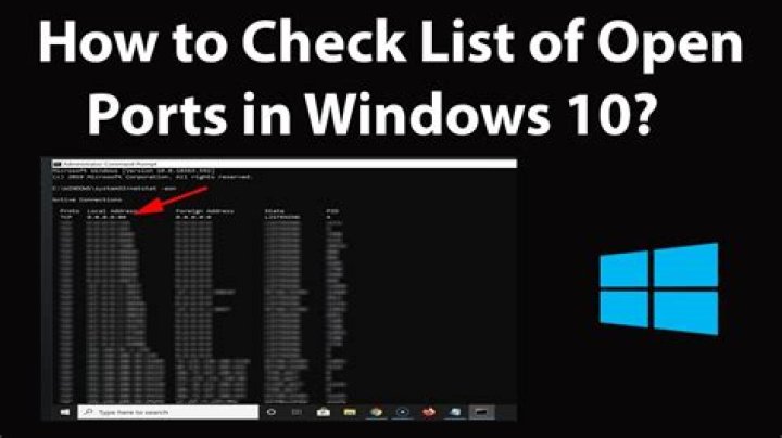 How do I find specific ports in Windows?