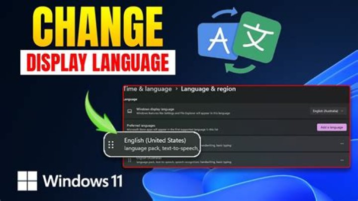 How do I fix display language in Windows?