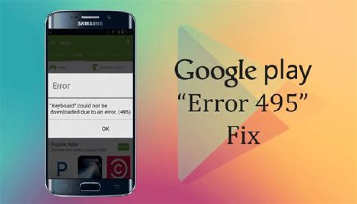 How do I fix error code 495?