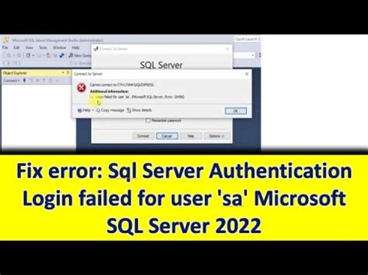 How do I fix Microsoft SQL Server Login failed?