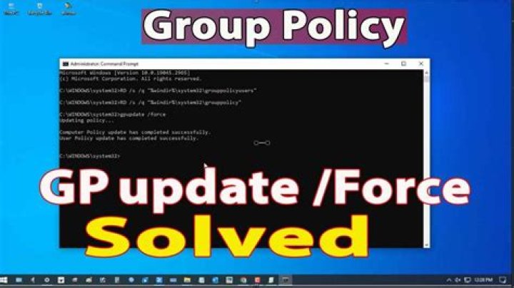 How do I force group policy update?