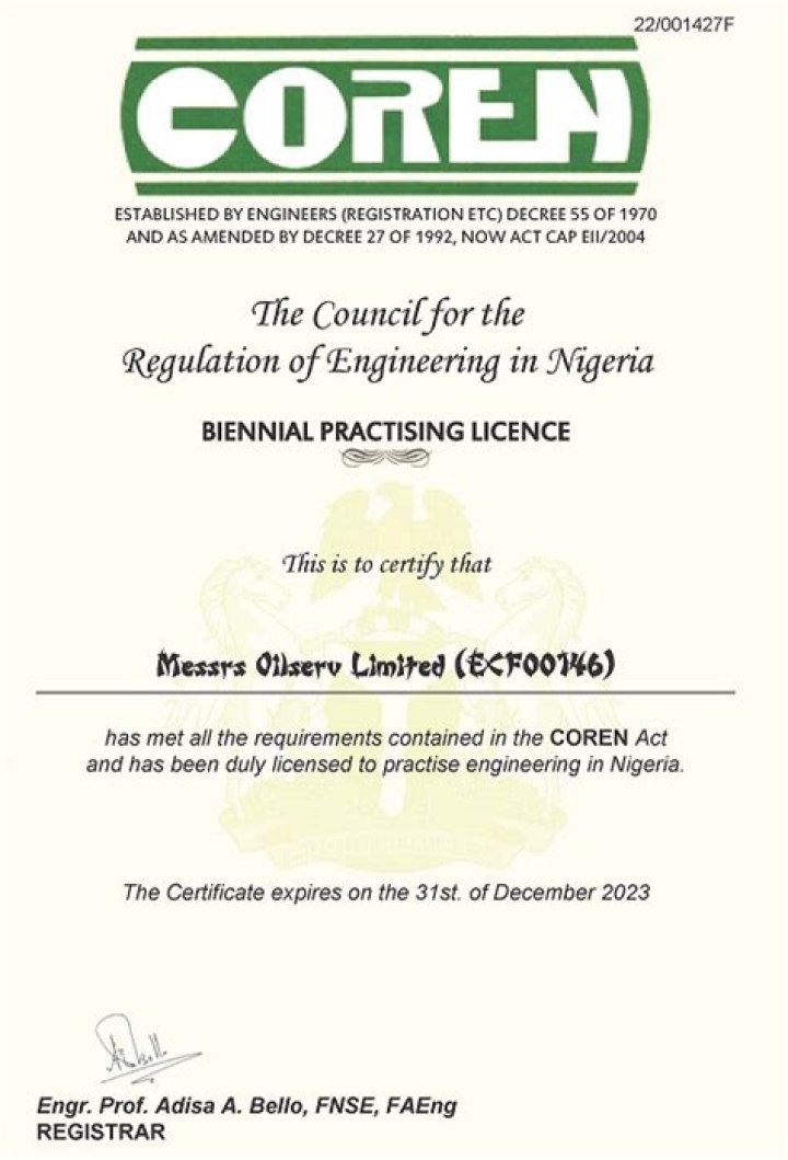 How do I get a COREN certificate?