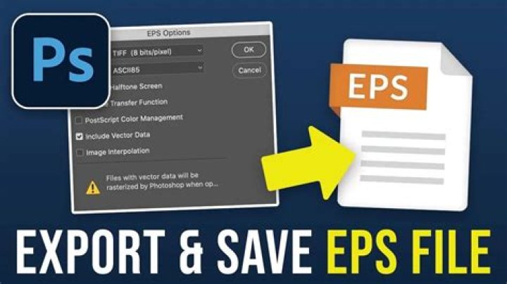 How do I import an EPS file into Photoshop?