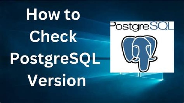 How do I know my Postgres version?
