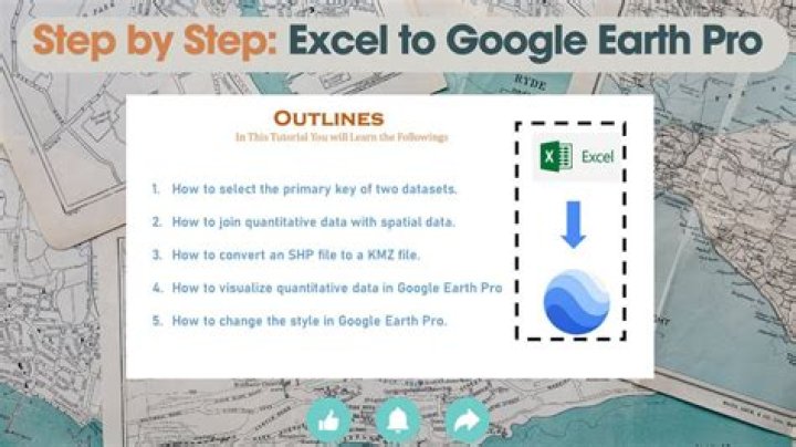 How do I link Excel to Google Earth?