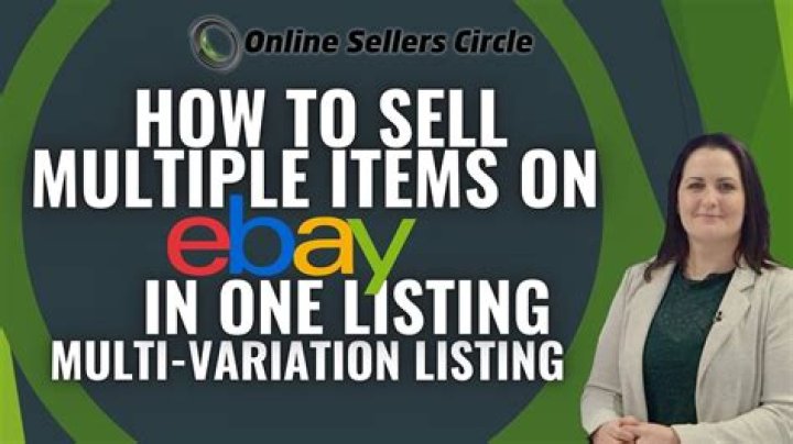 How do I list multiple sizes in one listing on eBay?