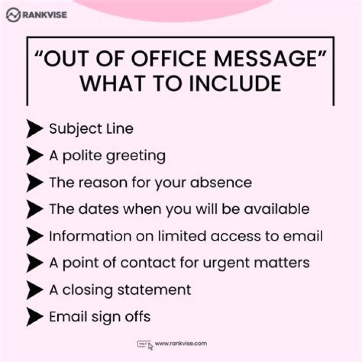 How do I put an out of office message on vacation?