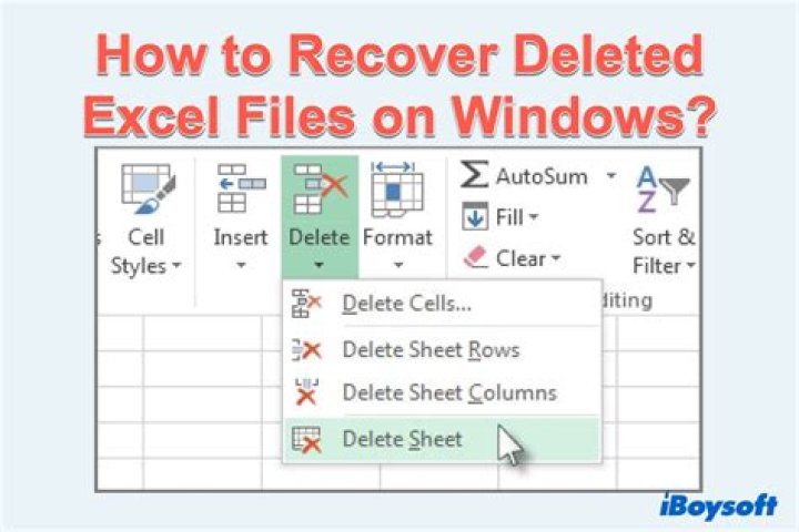 How do I recover lost content in Excel?