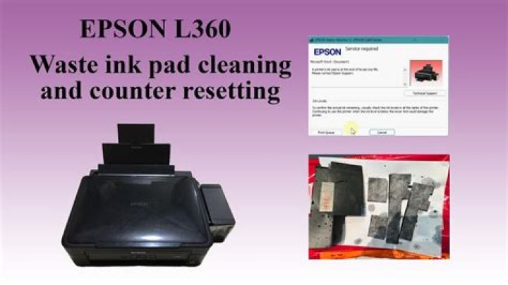 How do I reset my Epson waste pen pad?