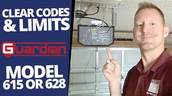 How do I reset my guardian garage door opener?