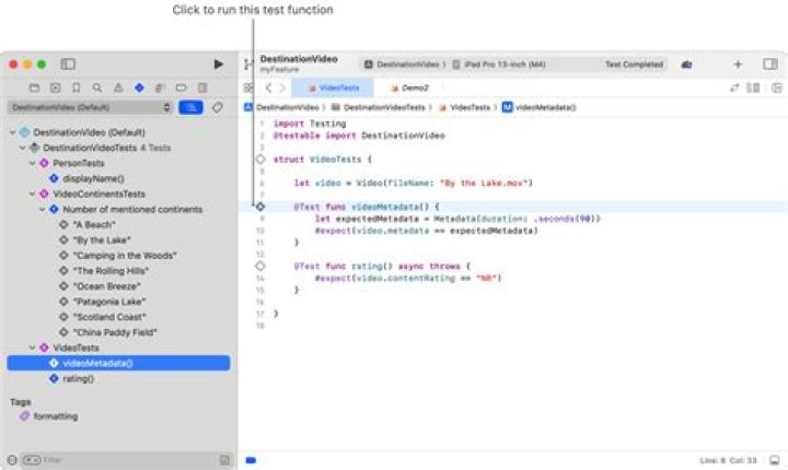 How do I run unit test in Xcode?