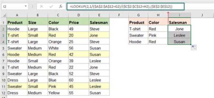How do I search for multiple criteria in Excel?