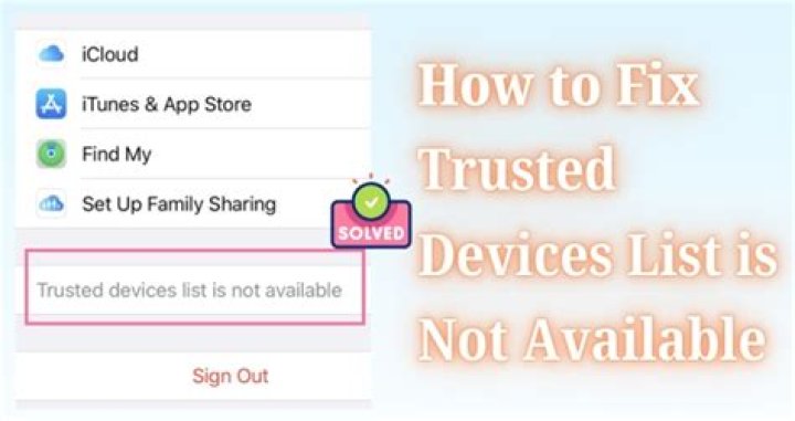 How do I see my trusted devices?