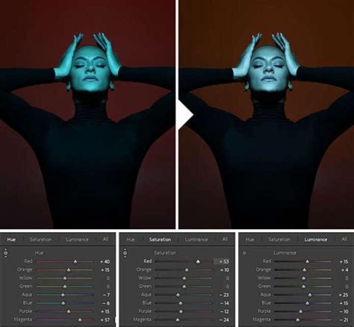 How do I select a color in Lightroom 5?