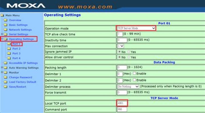 How do I set up Moxa NPort?