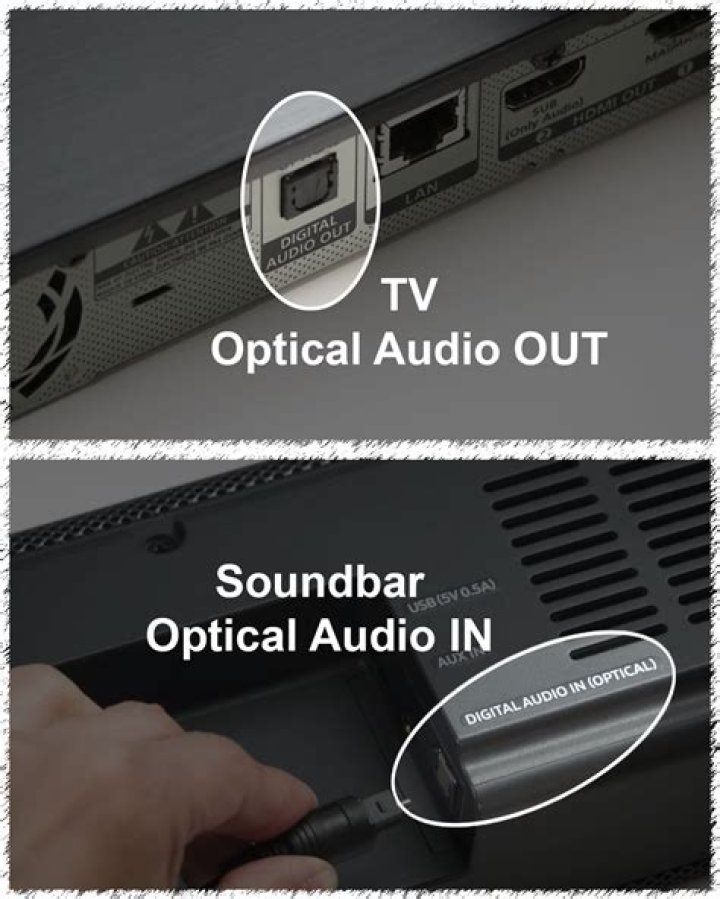 How do I set up optical audio on Samsung?