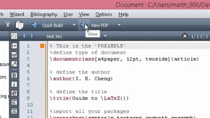 How do I update a PDF in Texmaker?