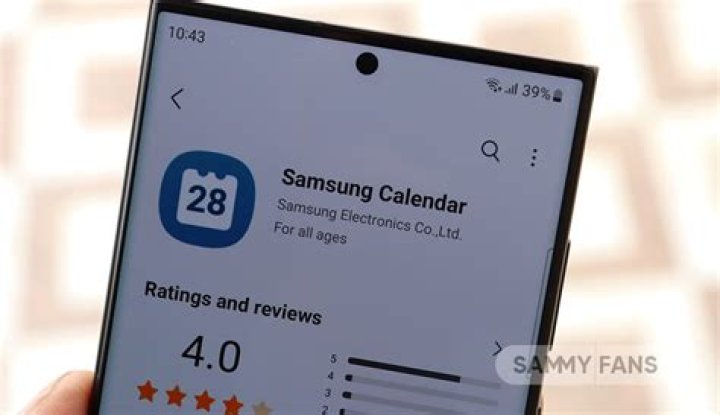 How do I update my Samsung calendar?