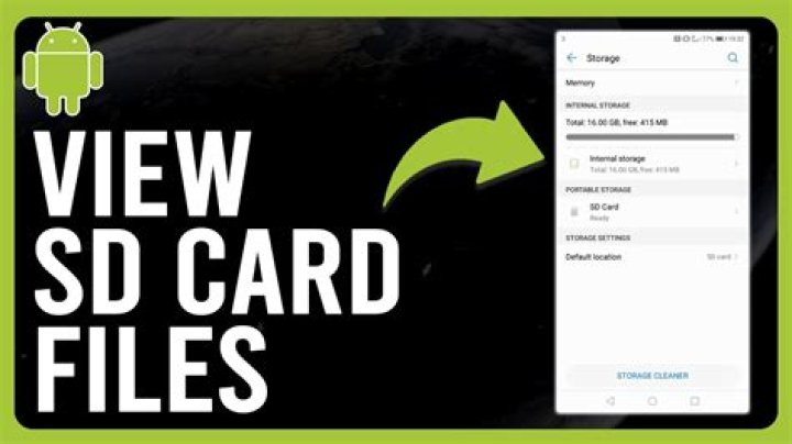 How do I view SD card content on Android?